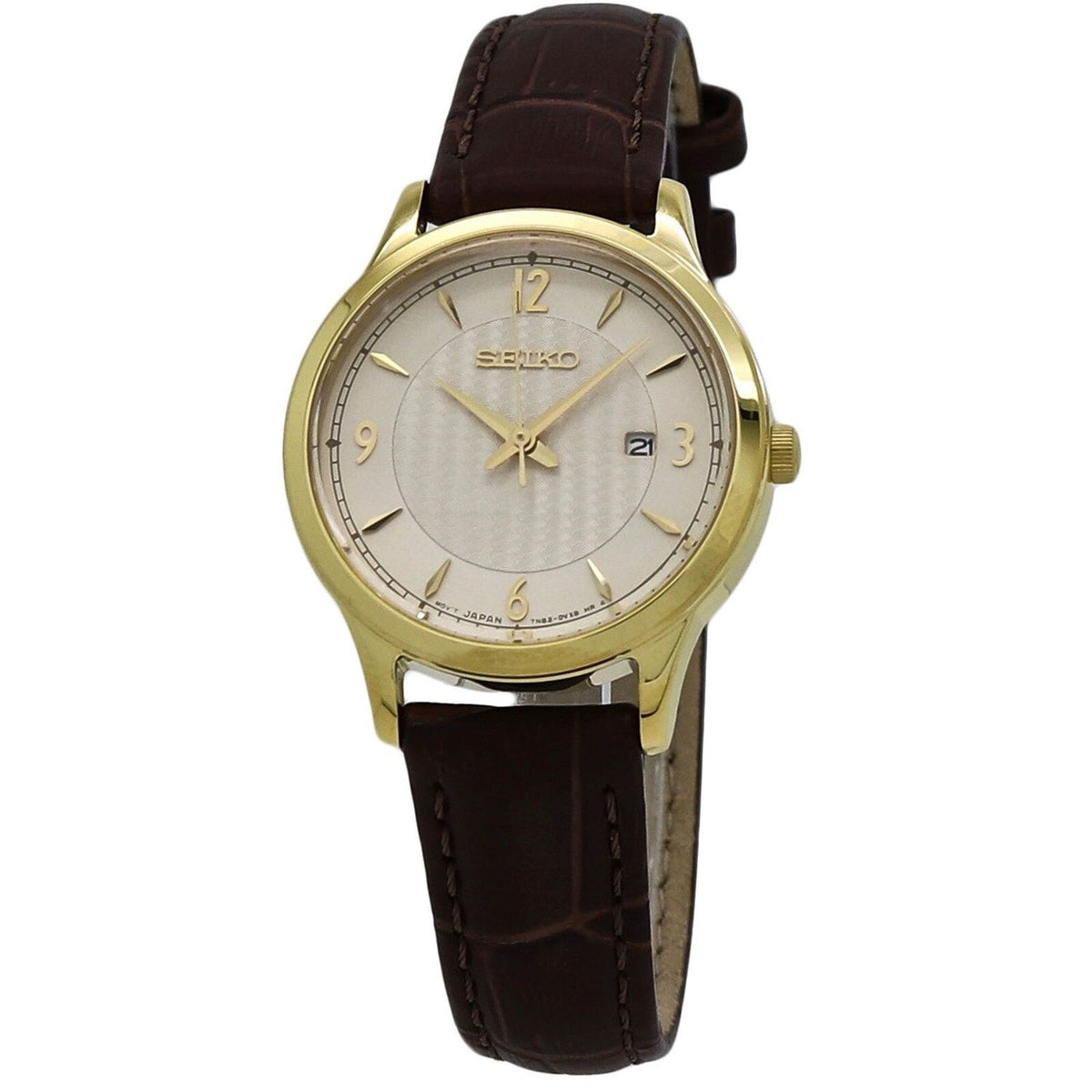 Seiko Women's SXDG96 Classic Brown Leather Watch