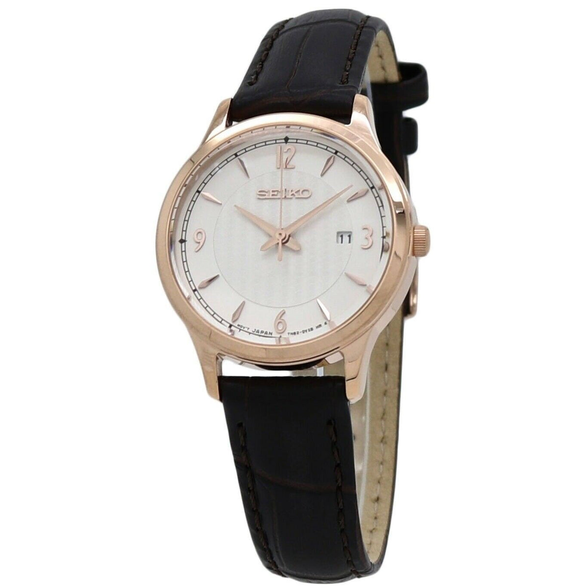 Seiko Women's SXDG98 Classic Brown Leather Watch
