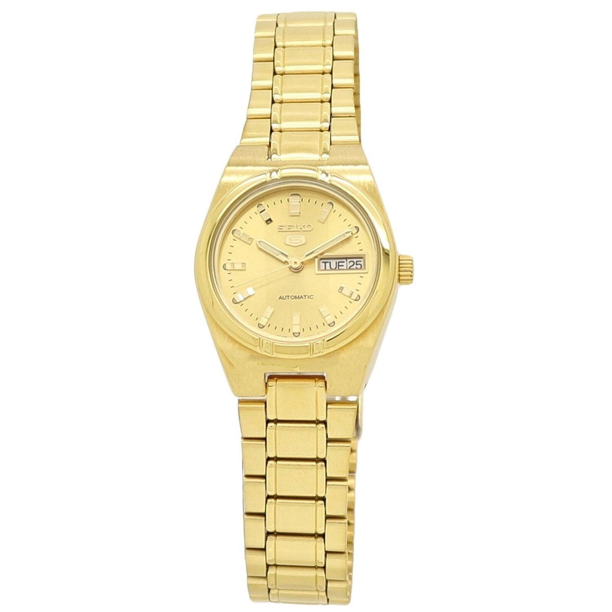 Seiko Women&#39;s SYM600 Seiko 5 Gold-Tone Stainless Steel Watch