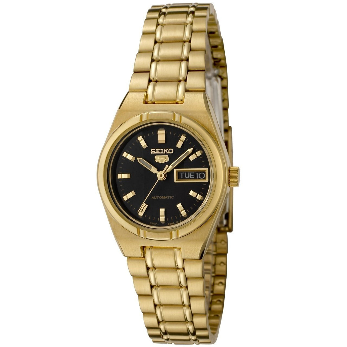 Seiko Women&#39;s SYM602 Seiko 5 Gold-Tone Stainless Steel Watch