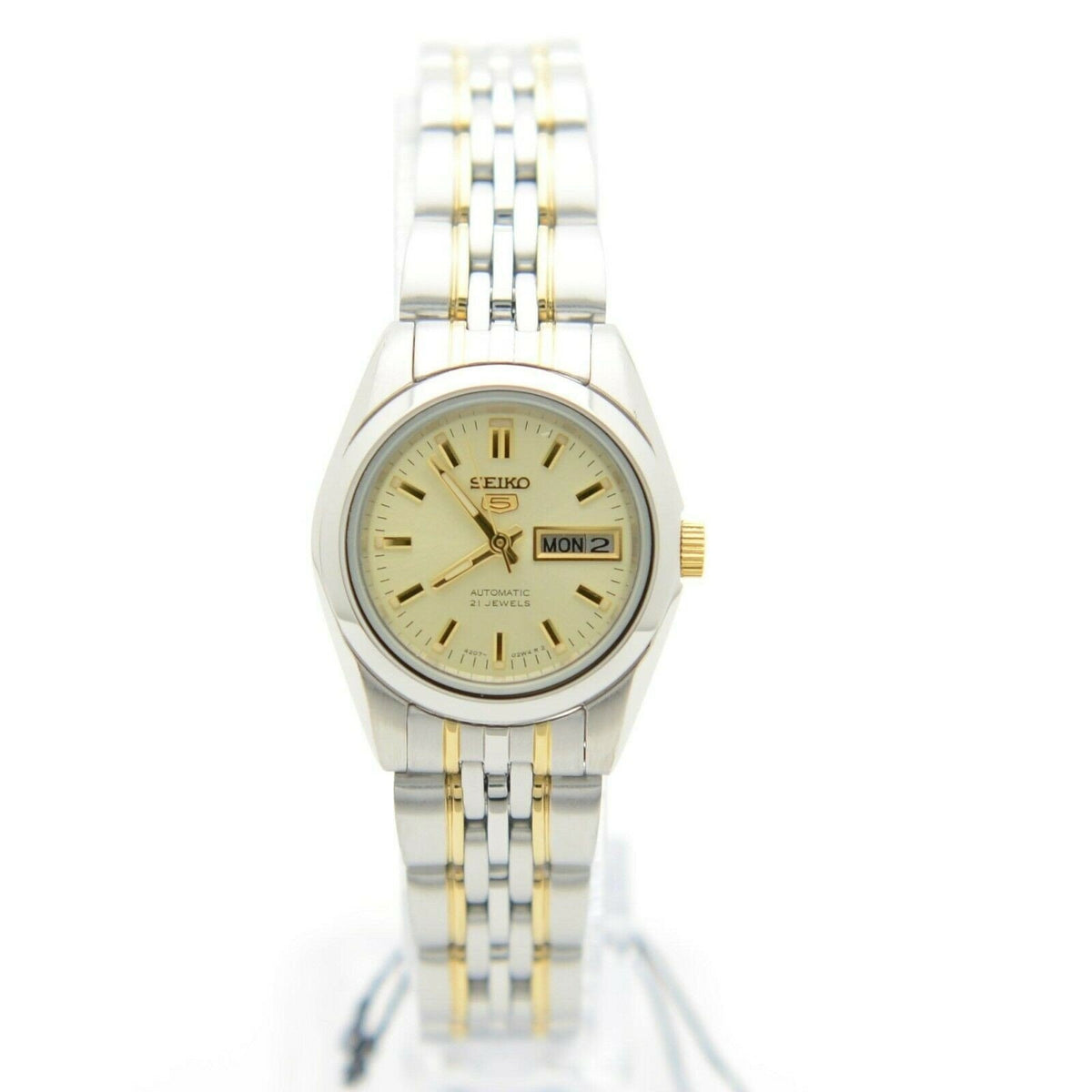 Seiko Women&#39;s SYMA37 Series 5 Two-Tone Stainless Steel Watch