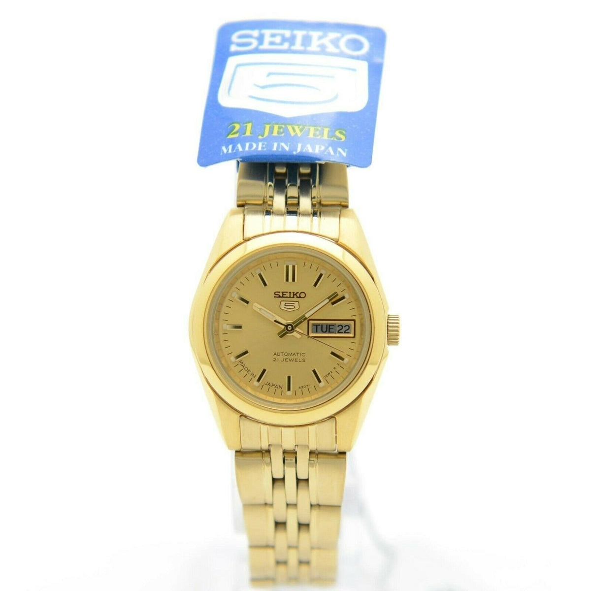 Seiko Women's SYMA38J1 Seiko 5 Gold-Tone Stainless Steel Watch