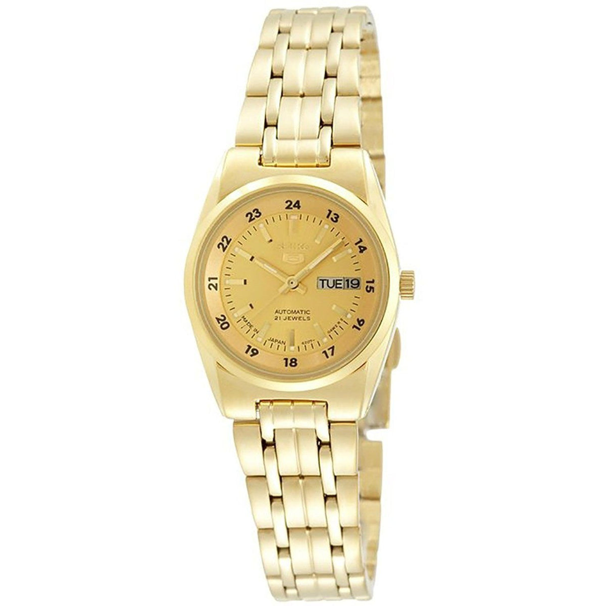 Seiko Women's SYMC04J1 Seiko 5 Gold-Tone Stainless Steel Watch
