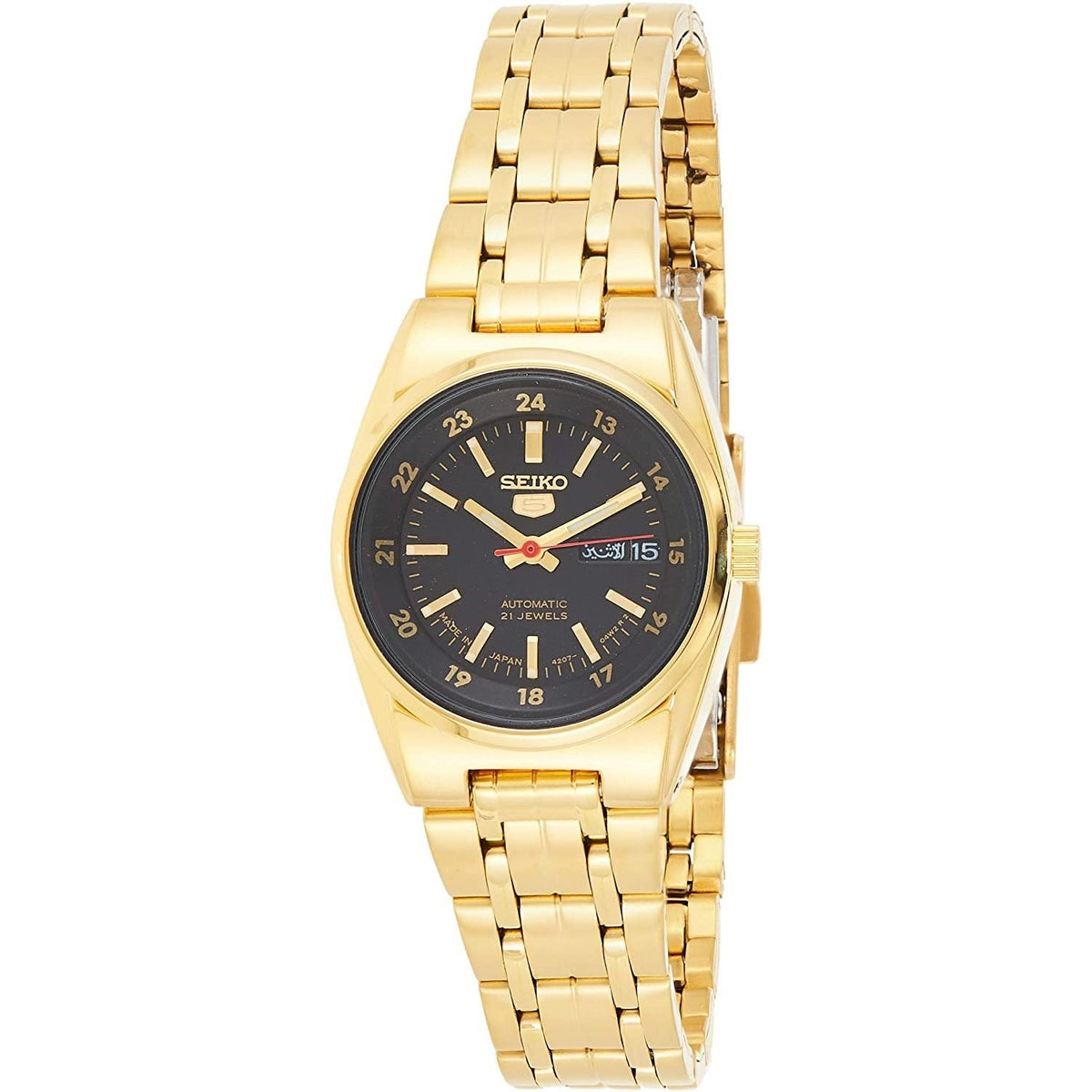 Seiko Women's SYMC06J1 Seiko 5 Gold-Tone Stainless Steel Watch