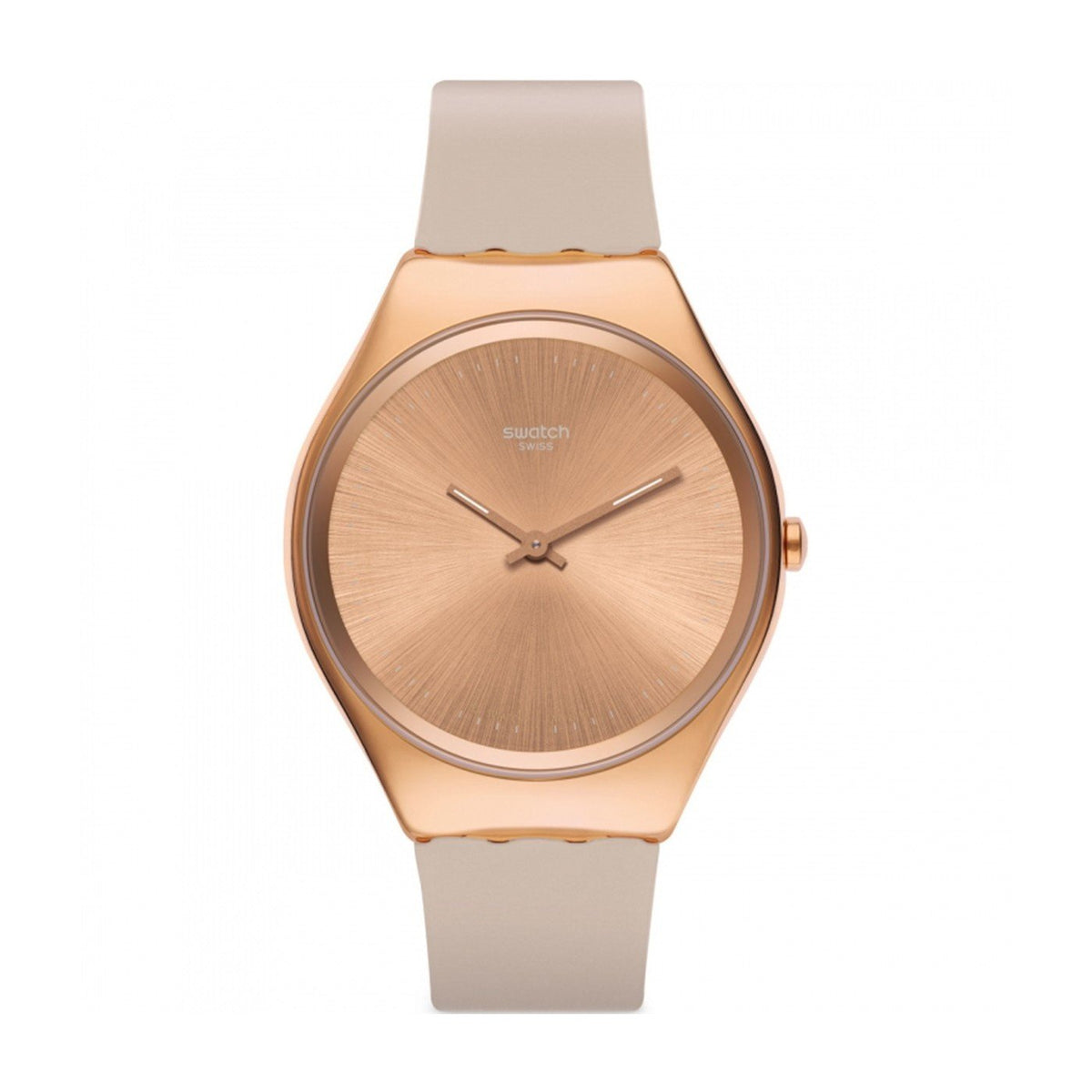 Swatch Men's SYXG101 Skinrosee Beige Silicone Watch