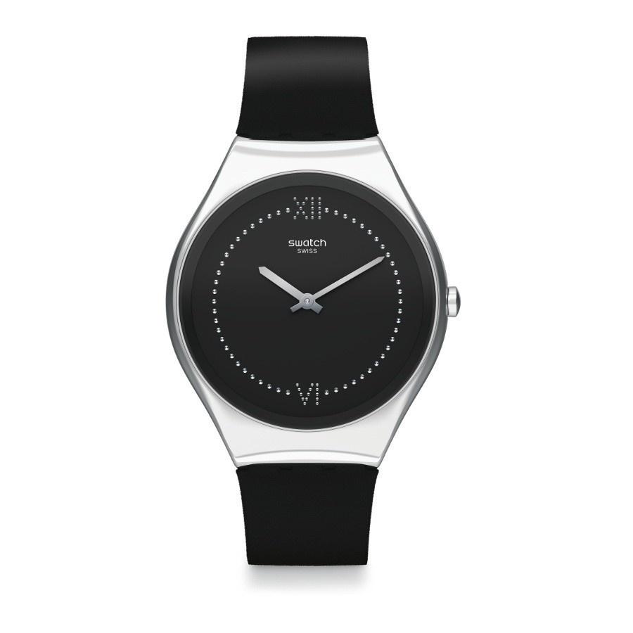 Swatch Women's SYXS109 Skinalliage Black Rubber Watch