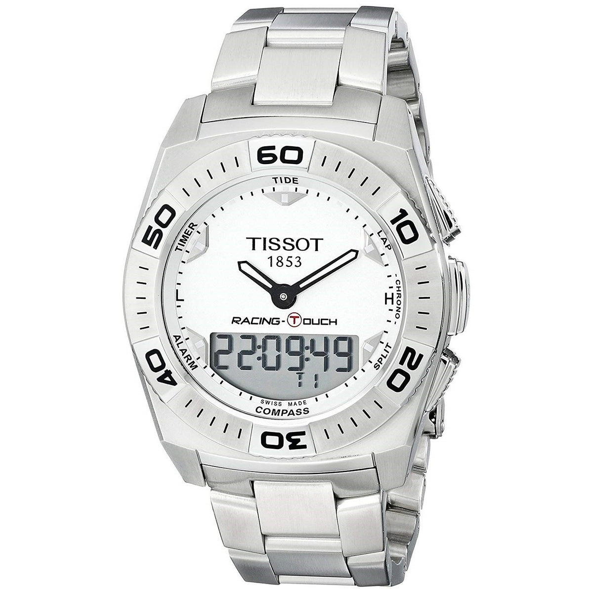 Tissot Men&#39;s T0025201103100 Analog-Digital Stainless Steel Watch