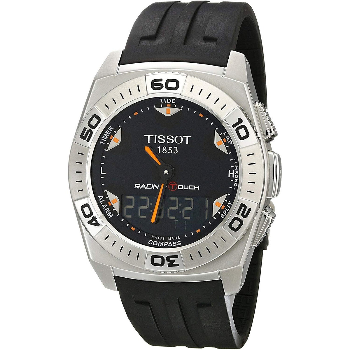 Tissot Men&#39;s T0025201705102 T-Touch Black Rubber Watch