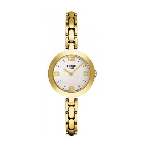 Tissot Women&#39;s T0032093303700 Flamingo Gold-Tone Stainless Steel Watch