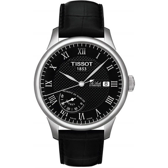 Tissot Men's T0064241605300 Le Locle Automatic Black Leather Watch