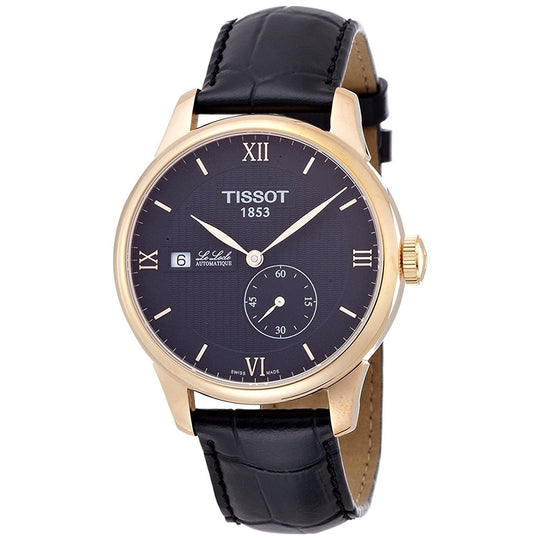 Tissot Men's T0064283605800 Le Locle Automatic Black Leather Watch