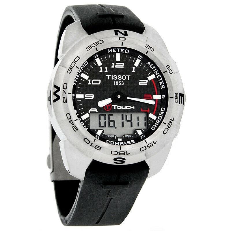 Tissot Men&#39;s T0134201720200 T-Touch Expert Black Rubber Watch