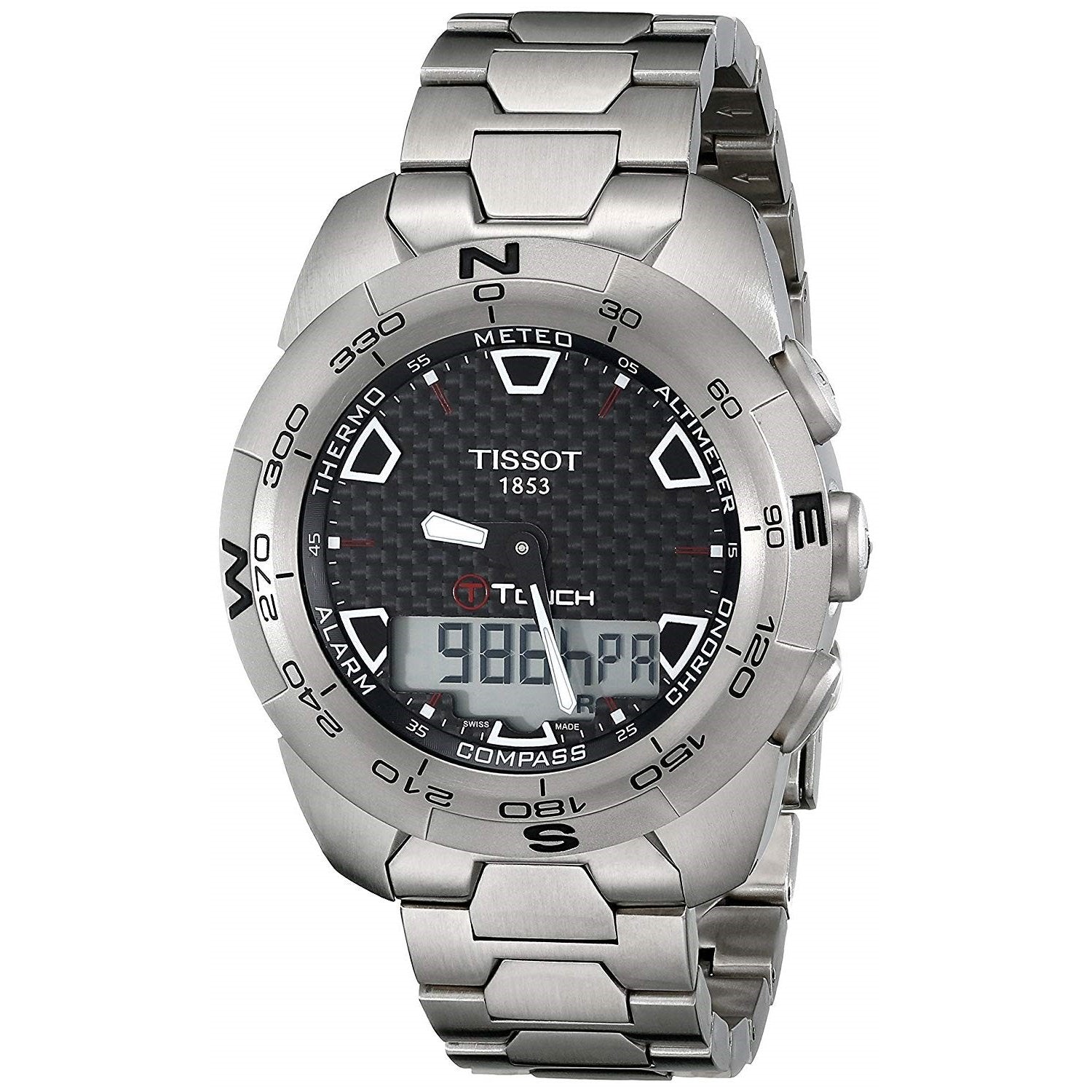 Tissot Men's T0134204420100 T-Touch Expert Analog-Digital Titanium Watch