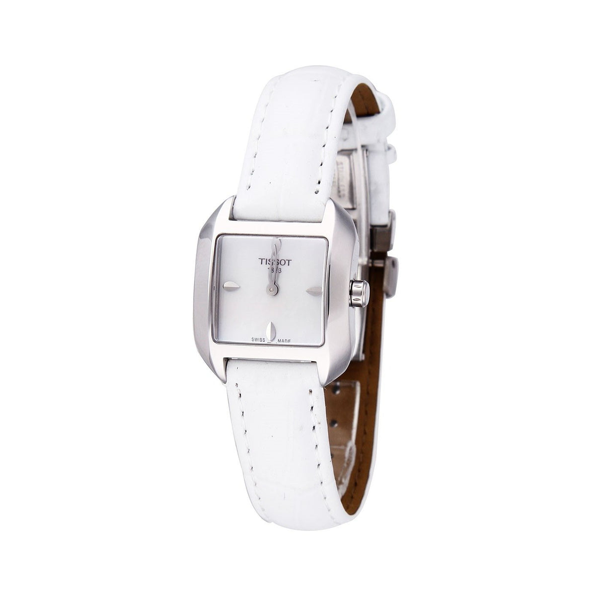 Tissot Women&#39;s T02125571 T-Wave White Leather Watch