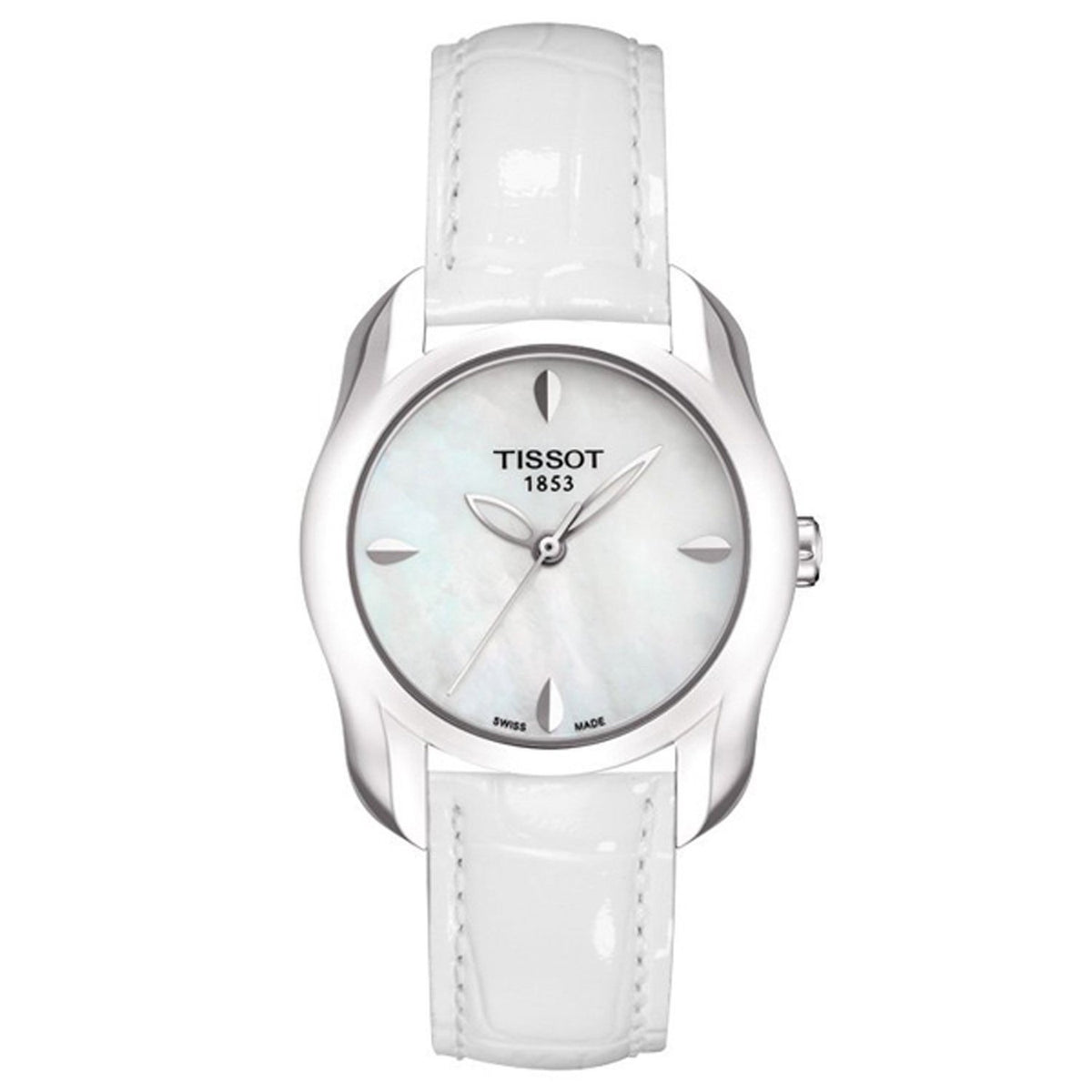 Tissot Women&#39;s T0232101611100 T-Wave White Leather Watch