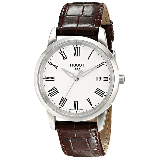 Tissot Men's T0334101601300 Classic Dream Brown Leather Watch