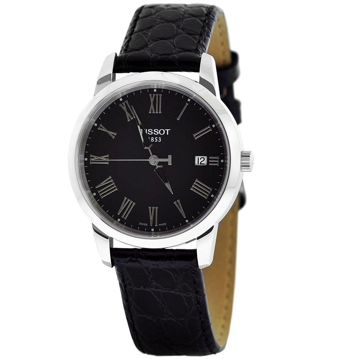Tissot Men&#39;s T0334101605300 Classic Dream Black Leather Watch