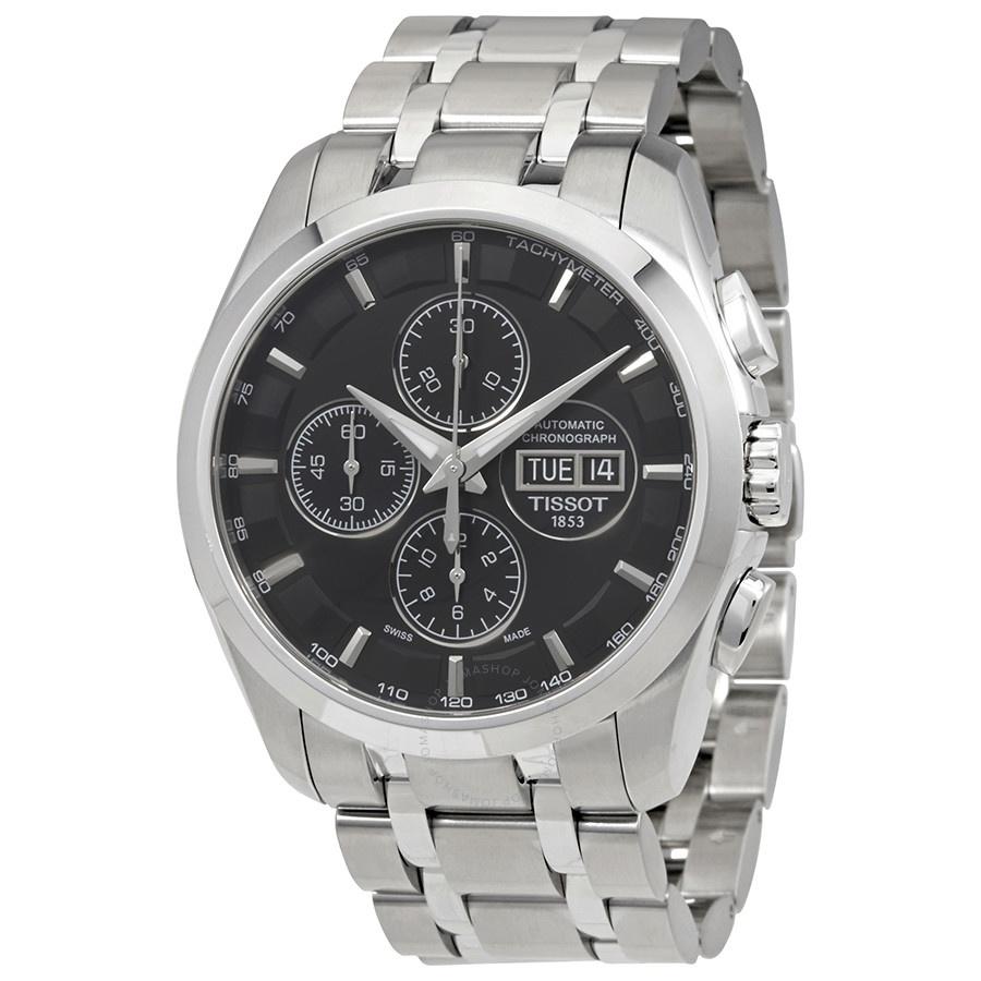 Tissot Men's T0356141105101 Couturier Chronograph Automatic Stainless Steel Watch