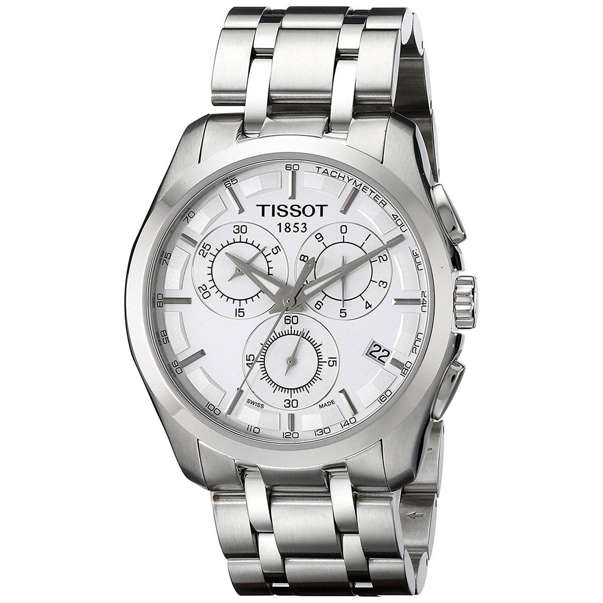 Tissot Men's T0356171103100 T-Trend Couturier Chronograph Stainless Steel Watch