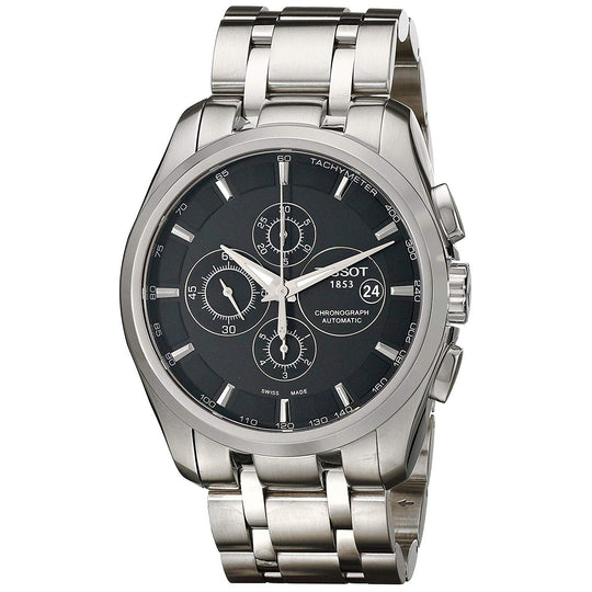 Tissot Men's T0356271105100 Couturier Chronograph Automatic Stainless Steel Watch