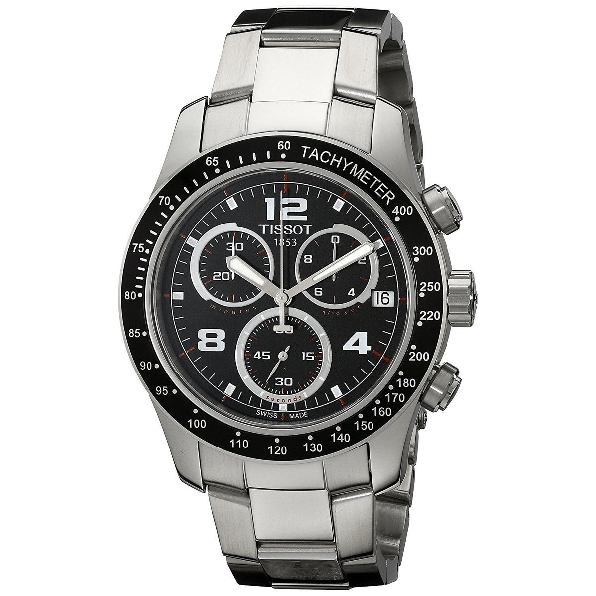 Tissot Men&#39;s T0394171105702 V8 Chronograph Stainless Steel Watch