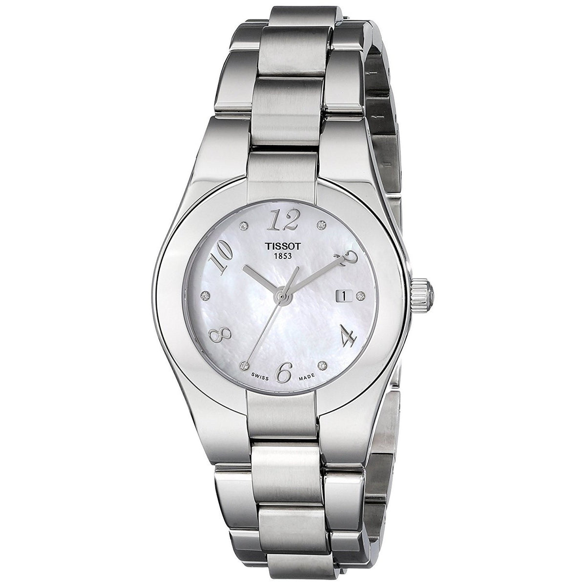 Tissot Women&#39;s T0432101111702 Glam Diamond Stainless Steel Watch