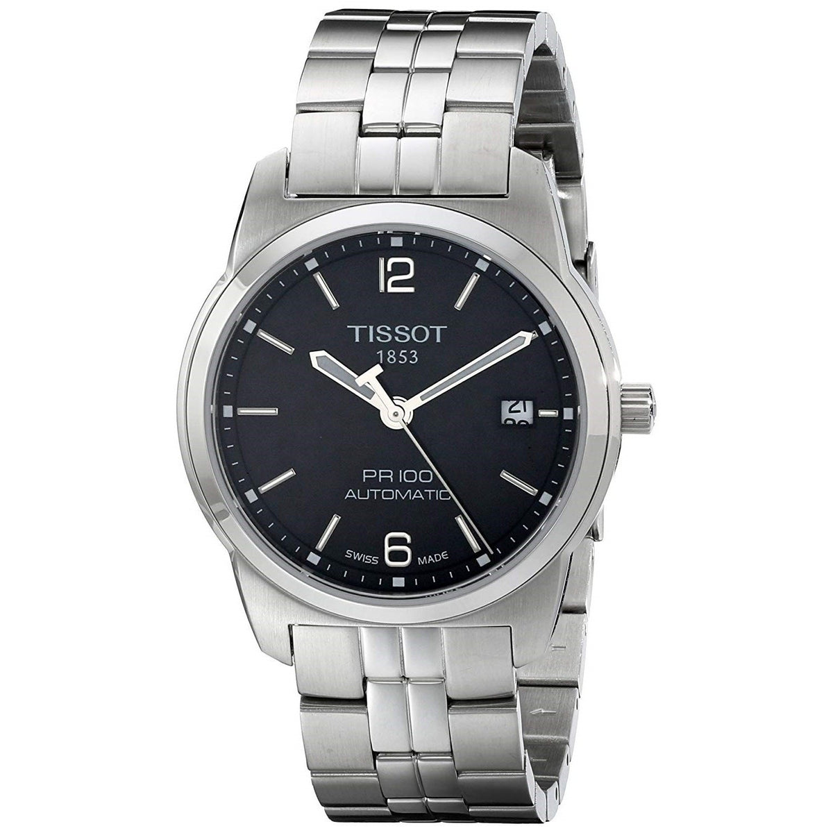 Tissot Men&#39;s T0494071105700 PR 100 Automatic Stainless Steel Watch