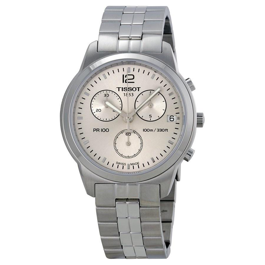 Tissot Men&#39;s T0494171103700 PR100 Chronograph Stainless Steel Watch