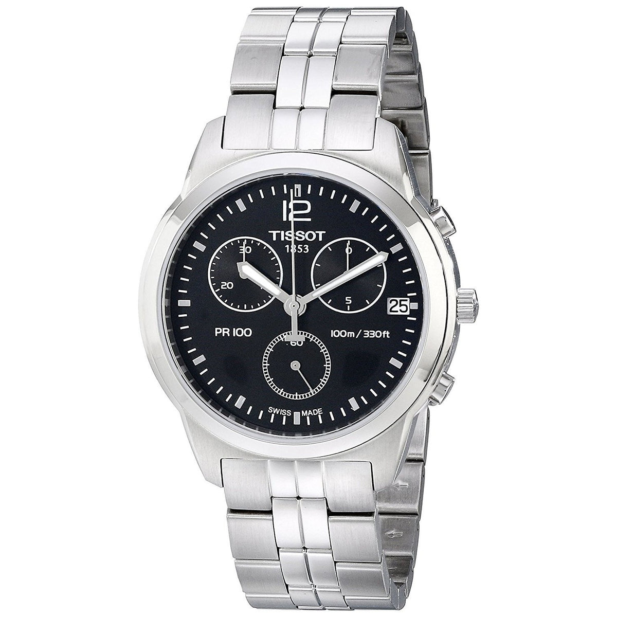 Tissot Men&#39;s T0494171105700 PR 100  Chronograph Stainless Steel Watch