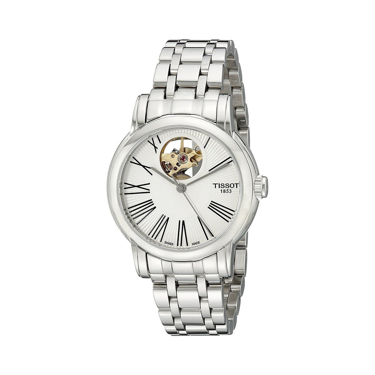 Tissot Women&#39;s T0502071103300 Heart Automatic Stainless Steel Watch
