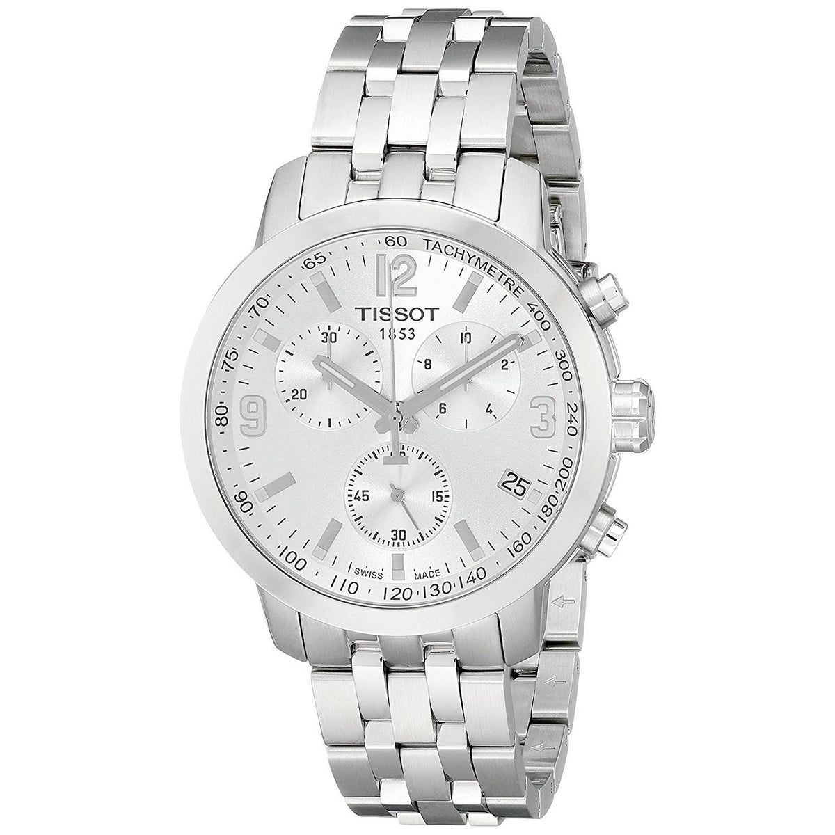 Tissot Men&#39;s T0554171103700 PRC200 Chronograph Stainless Steel Watch