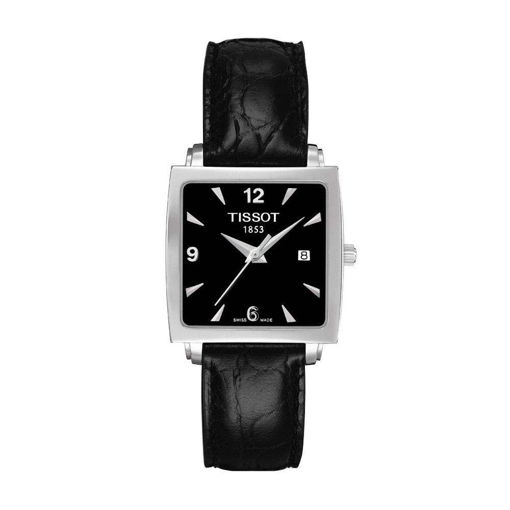 Tissot Women&#39;s T0573101605700 T-Classic Everytime Black Leather Watch