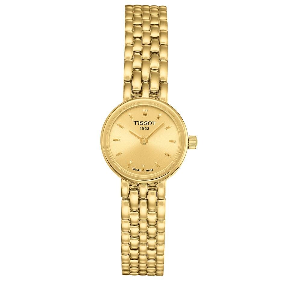 Tissot Women&#39;s T0580093302100 Lovely Gold-Tone Stainless Steel Watch