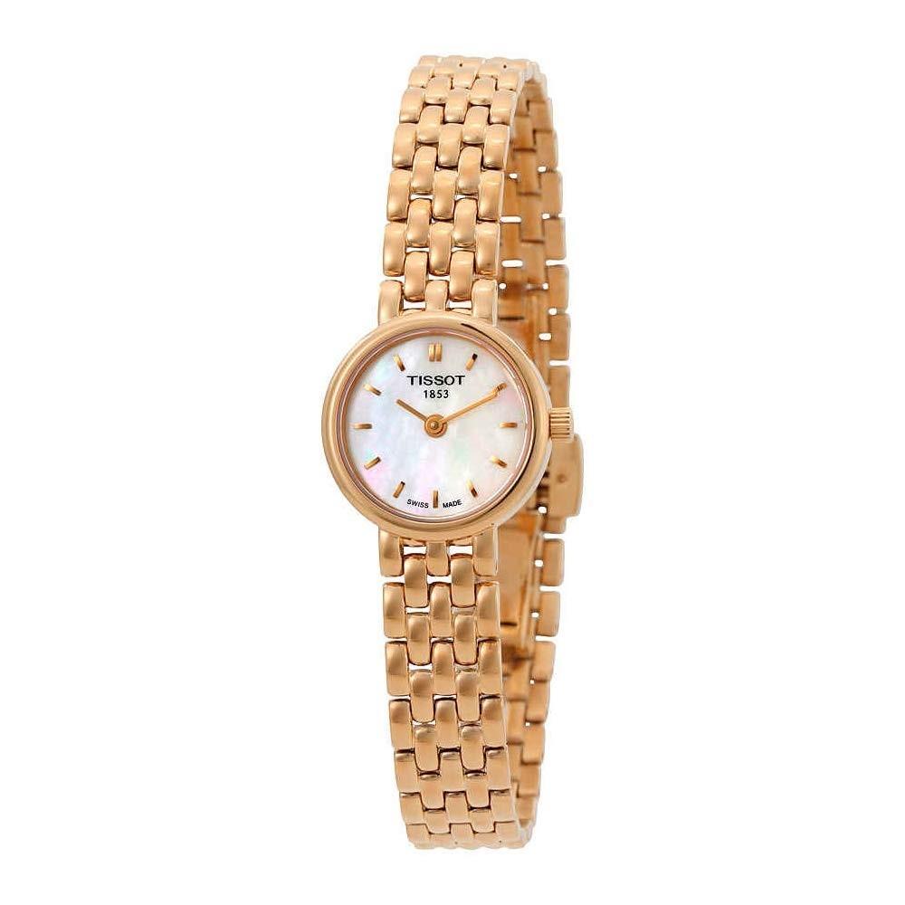 Tissot Women&#39;s T0580093311100 T-Lady lovely Rose Gold-Tone Stainless Steel Watch