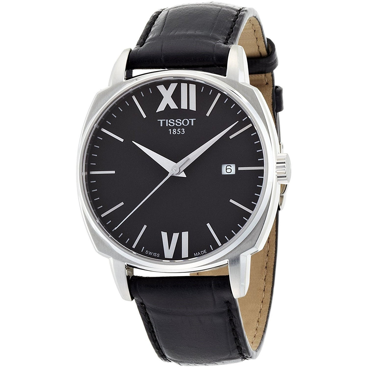 Tissot Men&#39;s T0595071605800 T-Lord Automatic Black Leather Watch