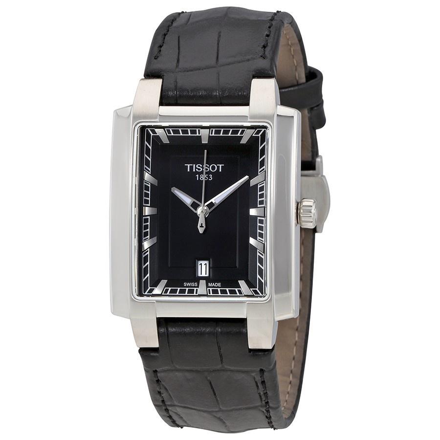 Tissot Men&#39;s T0615101605100 T-Trend TXL  Black Leather Watch
