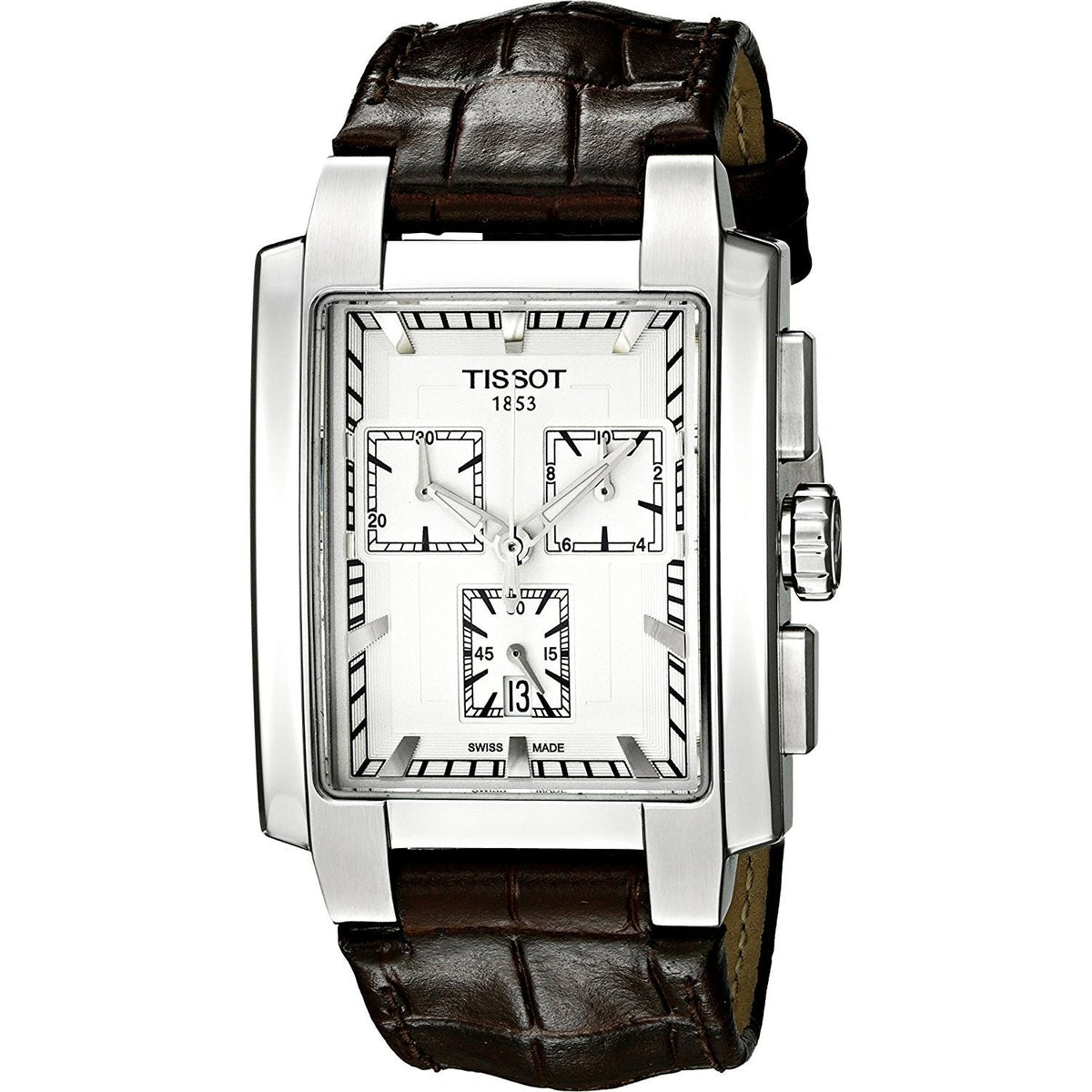 Tissot Men&#39;s T0617171603100 T-Trend TXL  Chronograph Brown Leather Watch