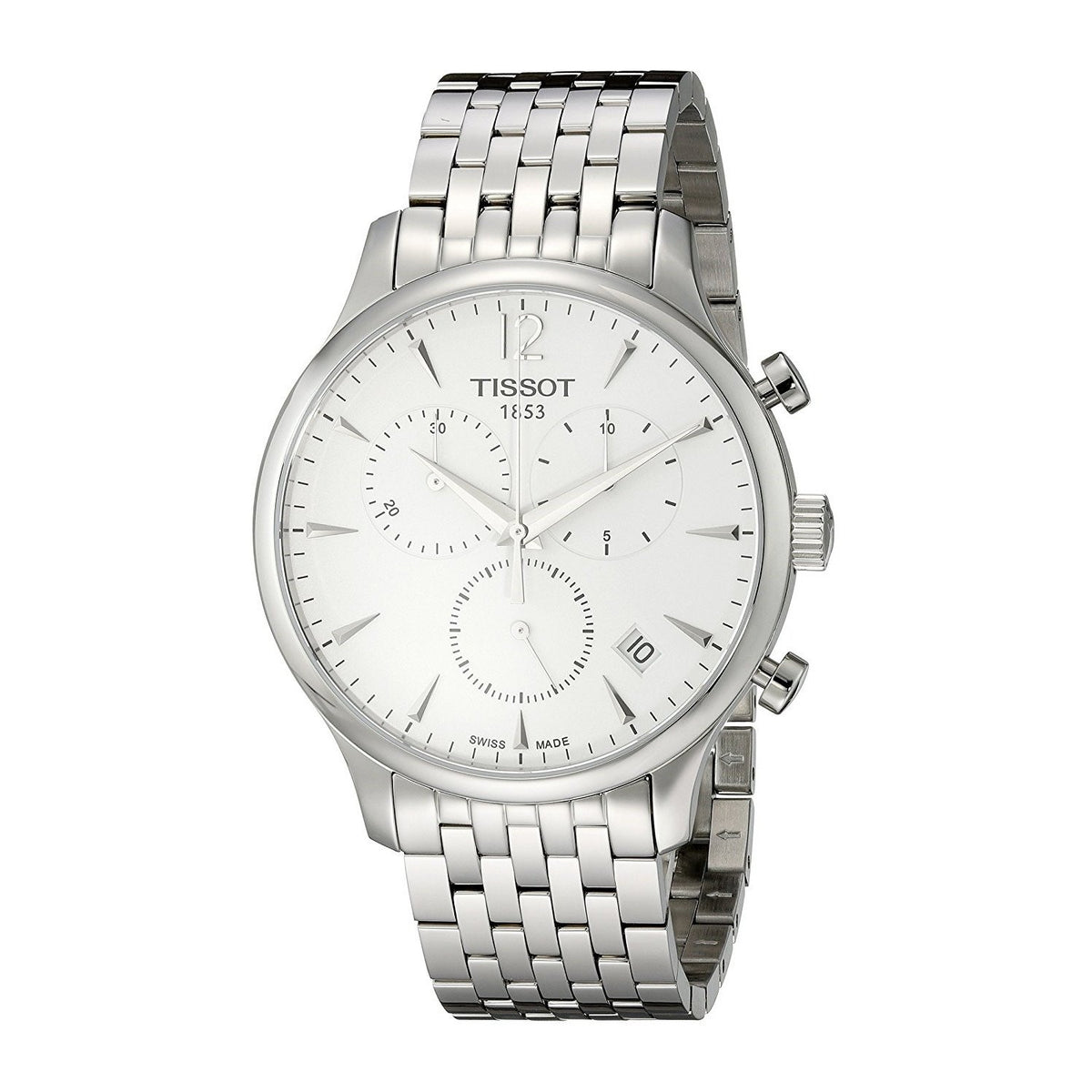 Tissot Men&#39;s T0636171103700 T-Classic Tradition Chronograph Stainless Steel Watch