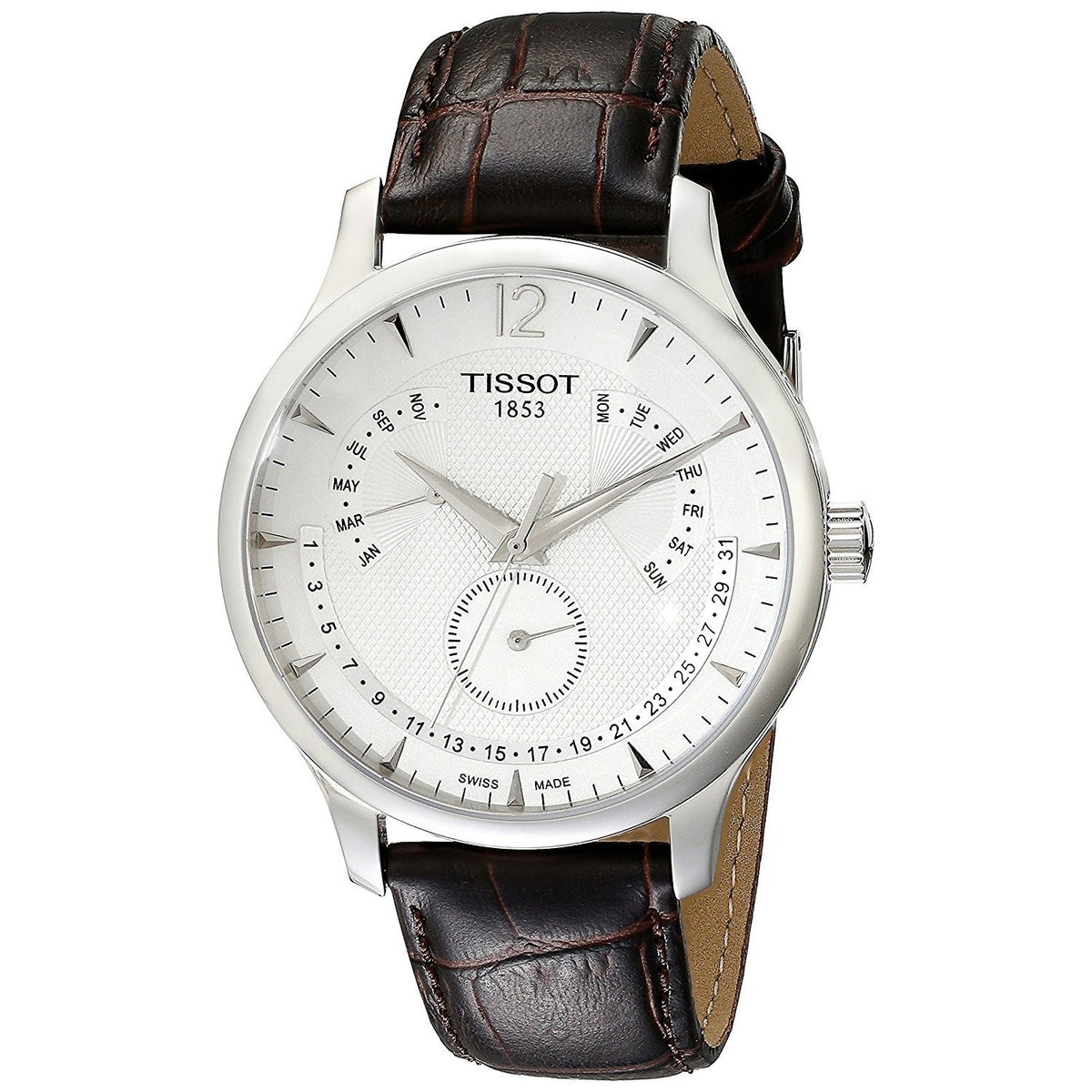 Tissot Men&#39;s T0636371603700 Tradition Chronograph Brown Leather Watch