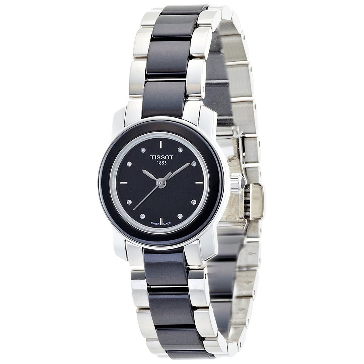 Tissot Women&#39;s T0642102205600 Cera Diamond Two-Tone Ceramic Watch