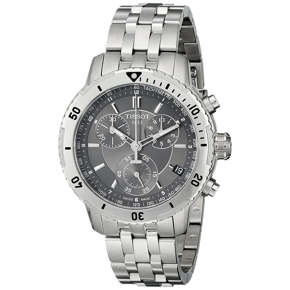 Tissot Men&#39;s T0674171105100 PRS200 Chronograph Stainless Steel Watch