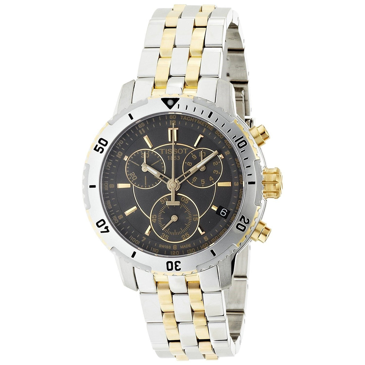Tissot Men&#39;s T0674172205100 PRS 200 Chronograph Two-Tone Stainless Steel Watch