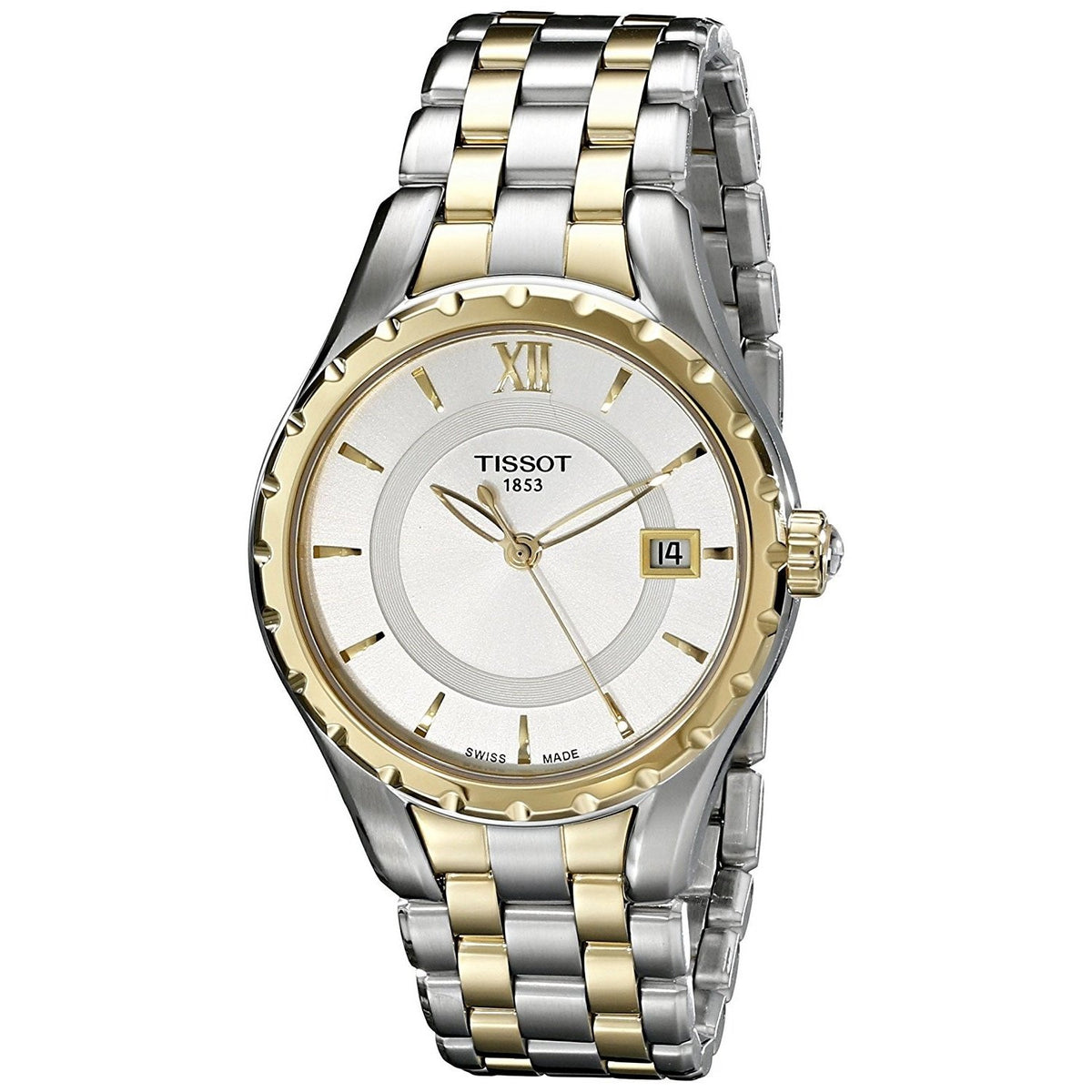 Tissot Women&#39;s T0722102203800 T-Lady Two-Tone Stainless Steel Watch