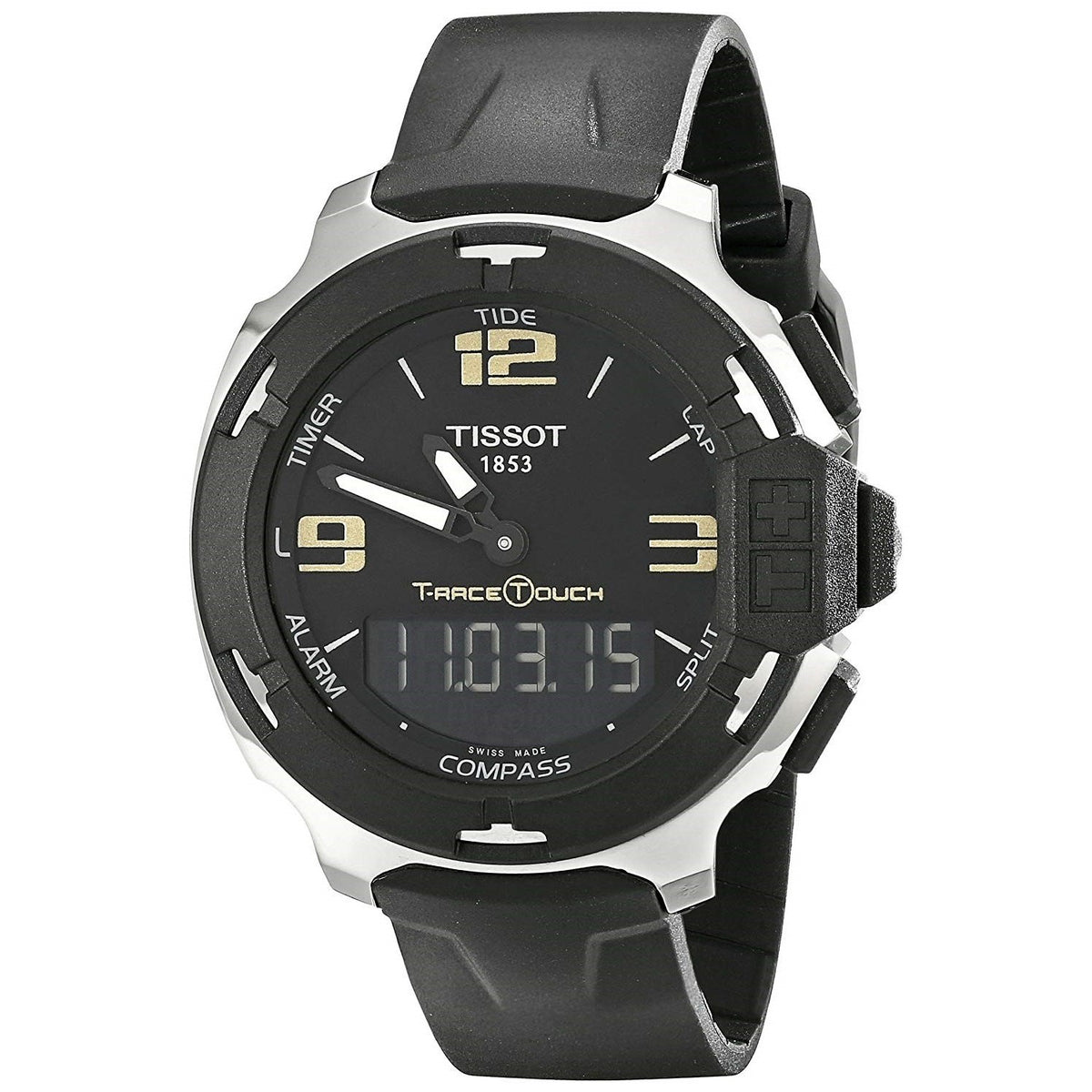 Tissot Men's T0814201705700 T-Race Black Rubber Watch