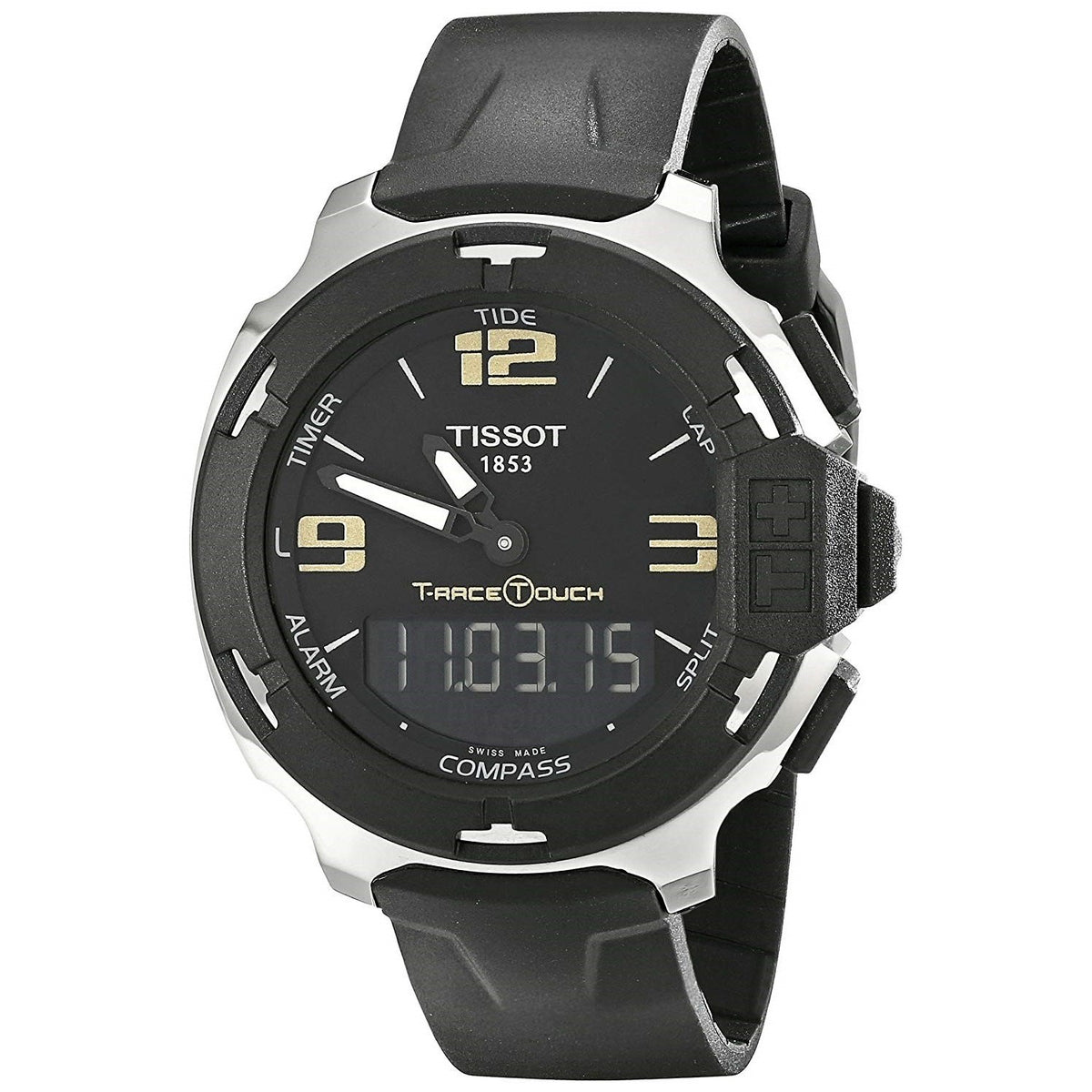Tissot Men&#39;s T0814201705700 T-Race Black Rubber Watch