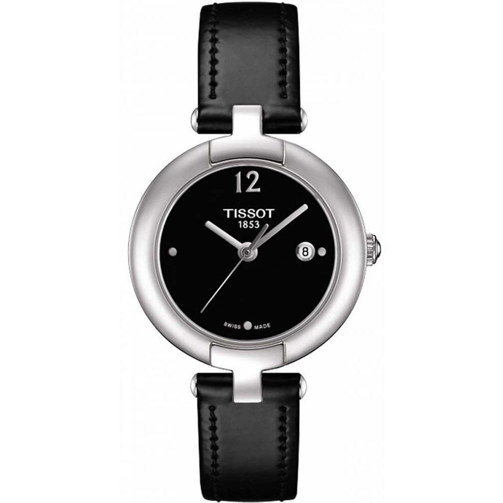 Tissot Women's T0842101605700 Trend Pinky Black Leather Watch