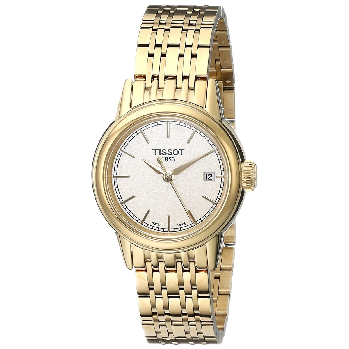 Tissot Women&#39;s T0852103302100 Carson Gold-Tone Stainless Steel Watch