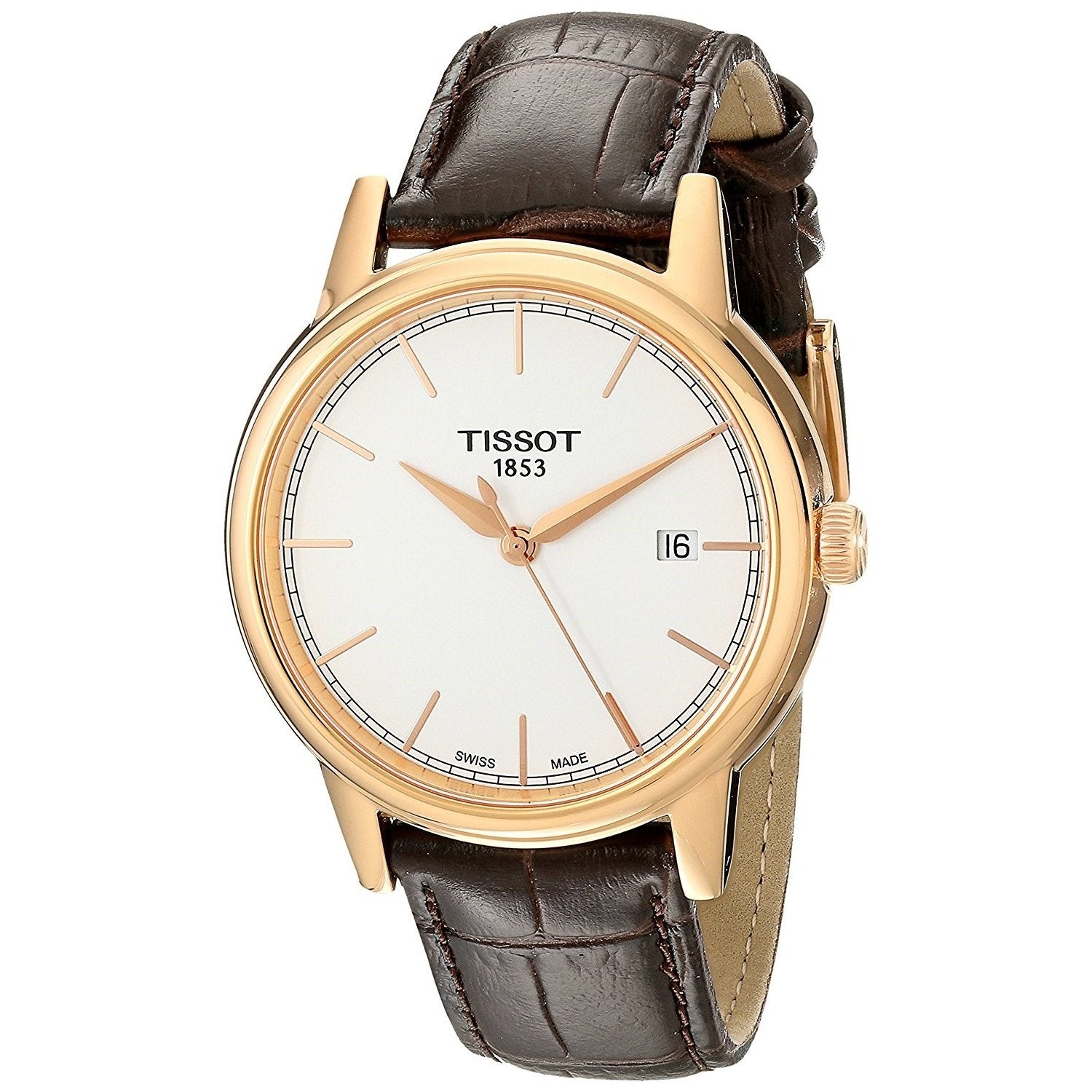 Tissot Men's T0854103601100 Carson Brown Leather Watch - Bezali