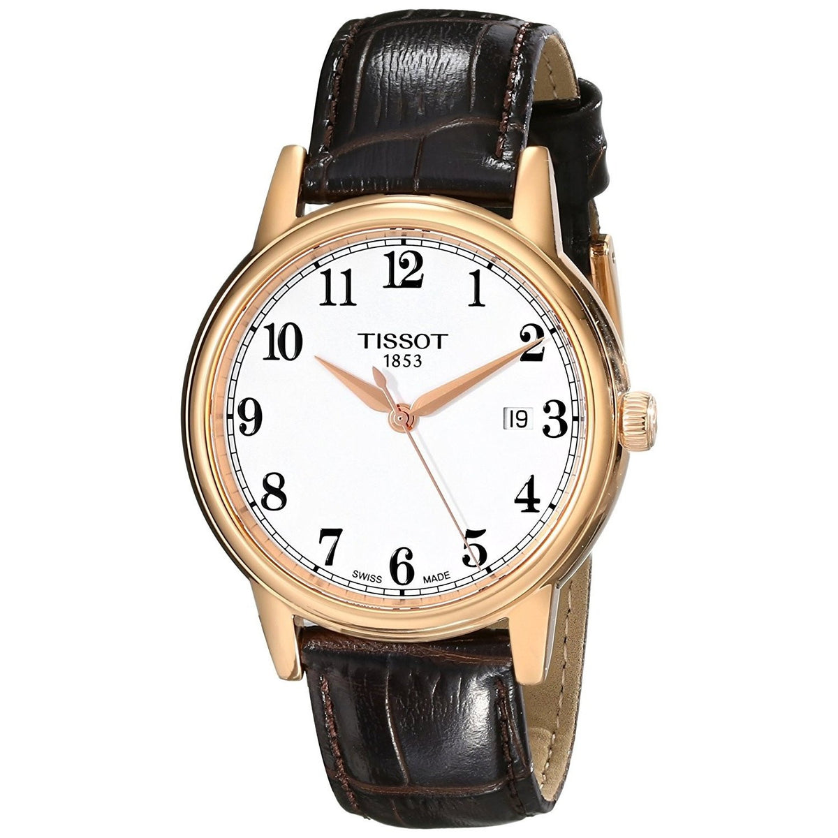 Tissot Men&#39;s T0854103601200 Carson Brown Leather Watch