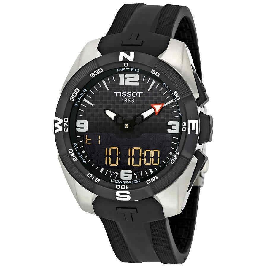 Tissot Men's T0914204720701 T-Touch Expert Solar NBA Speacial Edition Brown Leather Watch